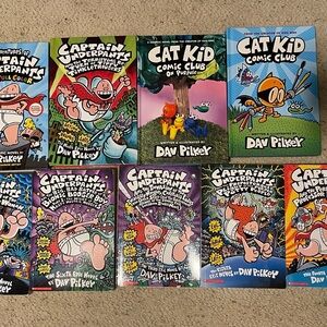 Captain Underpants and Cat Kid Comic Club Book Set